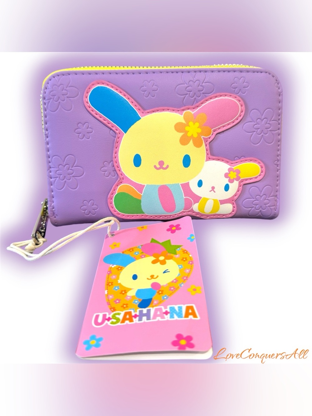 Loungefly Sanrio U*SA*HA*NA Colorful Zip Around Mini Wallet